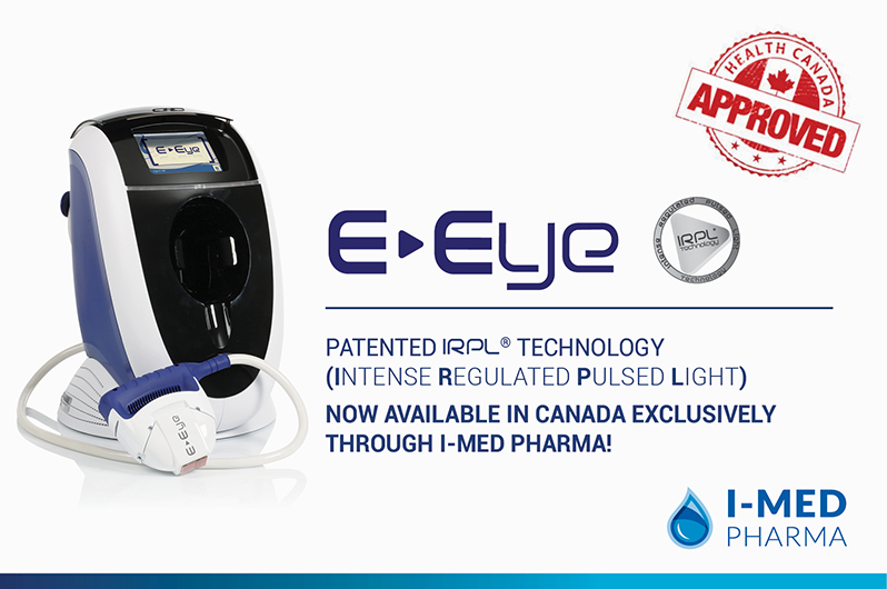 Patented IRPL® Technology Now Available In Canada! E>Eye Laser Gains Health Canada Approval With Exclusive Canadian Distribution Rights For I-MED Pharma
