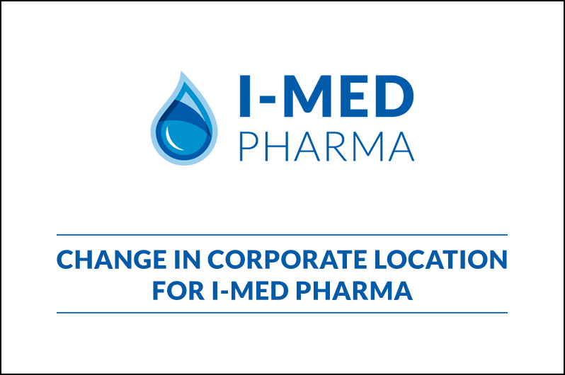 CORPORATE OFFICE RELOCATION FOR I-MED PHARMA