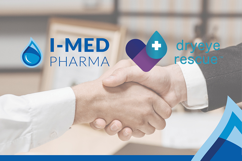 I-MED PHARMA USA PARTNERS WITH DRYEYE RESCUE TO DISTRIBUTE ITS INNOVATIVE DRY EYE PRODUCT PORTFOLIO IN THE UNITED STATES.