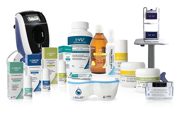 Broad range of products from I-MED Pharma for diagnosing, managing, and treating dry eye disease