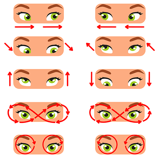 Eye yoga and blinking exercises for dry eye