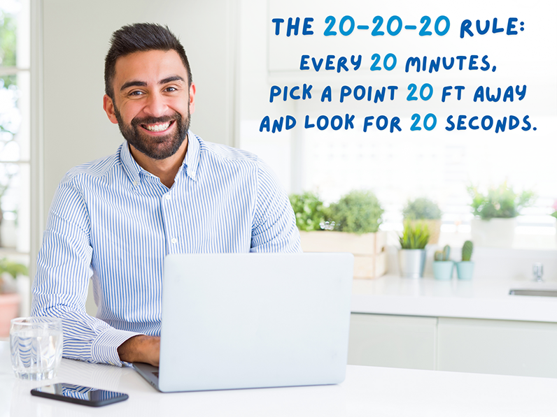 20-20-20 Rule to Help with Dry Eyes and Screen Time
